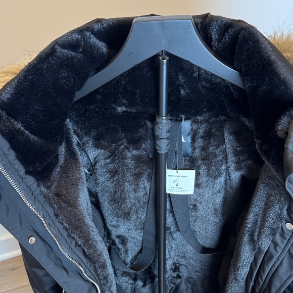 Zara Women’s Black Faux Fur Hooded Jacket size Small NWT - Picture 11 of 12